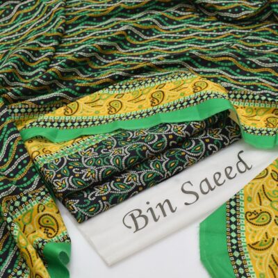 Bin Saeed Printed 3pc Ladies Suit